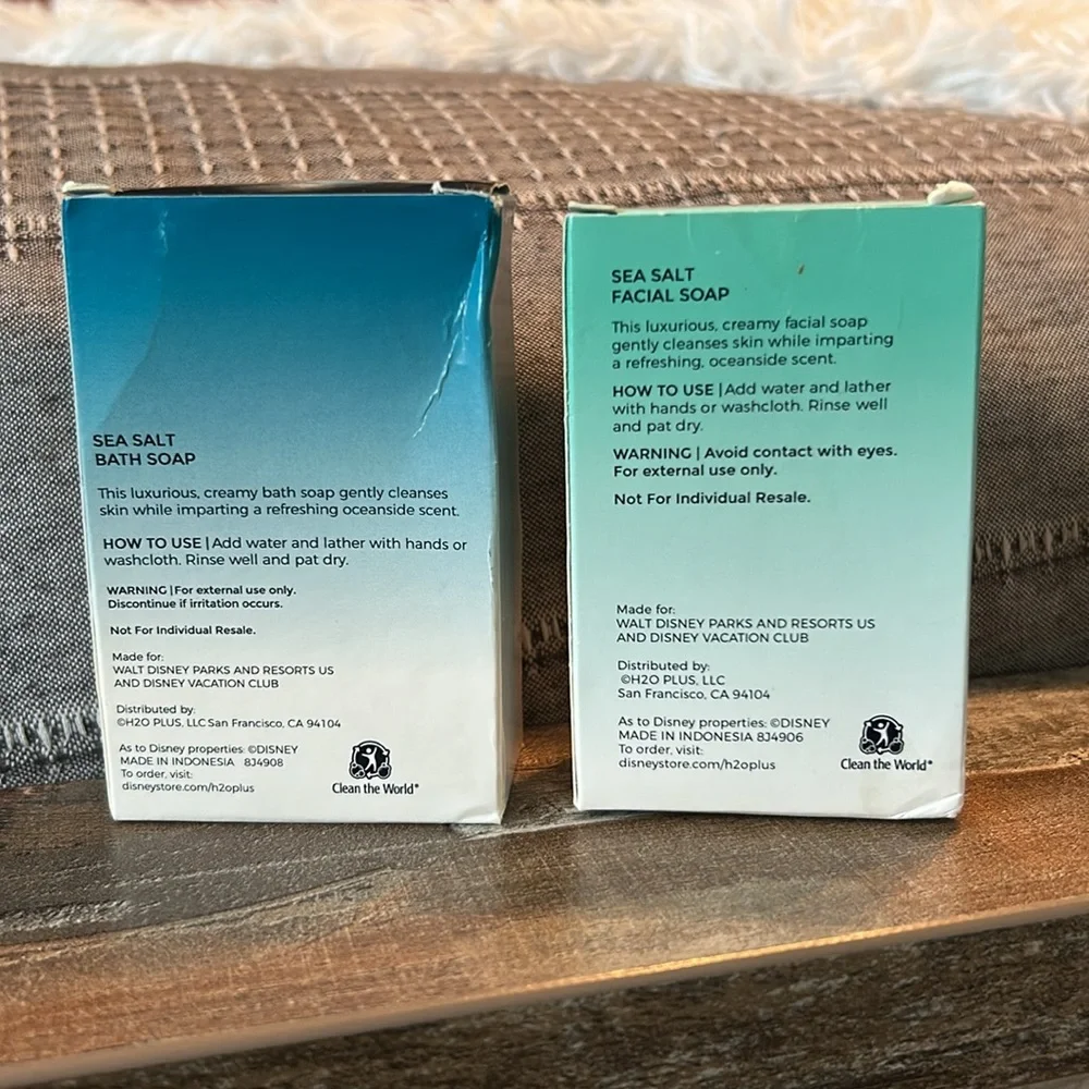 🩶5/$30 Disney H2O+ Sea Salt Bath and Facial Soap Set